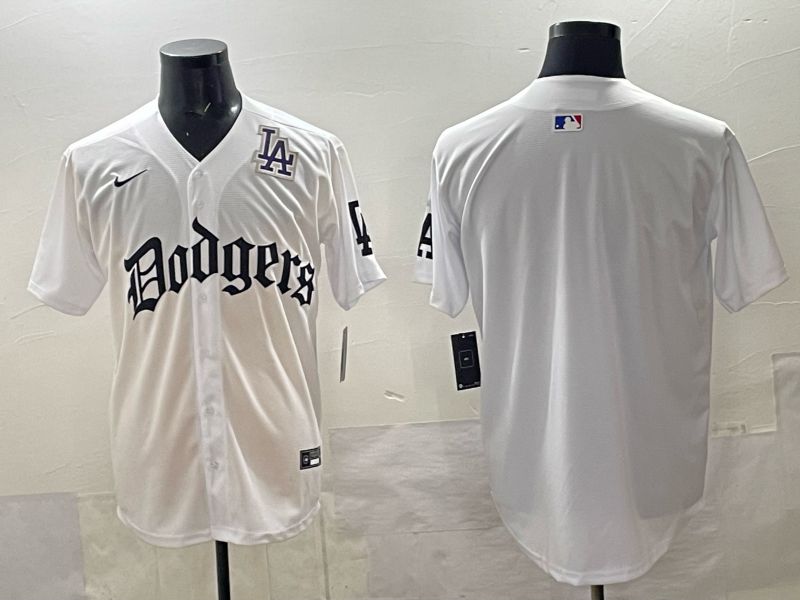 Men 2025 Los Angeles Dodgers Blank White 7th generations Joint Name Nike MLB Jersey style 03->los angeles dodgers->MLB Jersey